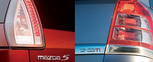  : Opel Zafira  Mazda5.