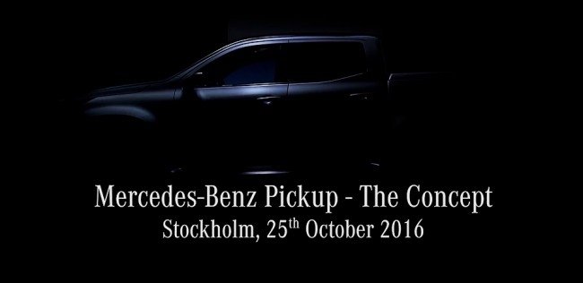Детали внешности пикапа Mercedes-Benz раскрыли на видео