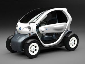 Ниссан продемонстрировал собственную версию электромобиля Рено Twizy