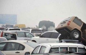 Авария из 127 авто произошла в Абу-Даби. Дорожно-транспортные происшествия (ДТП)