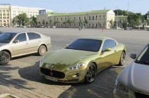 Единственная в мире золотая Maserati колесит уже по Харькову. Новости мировых тюнинг-ателье
