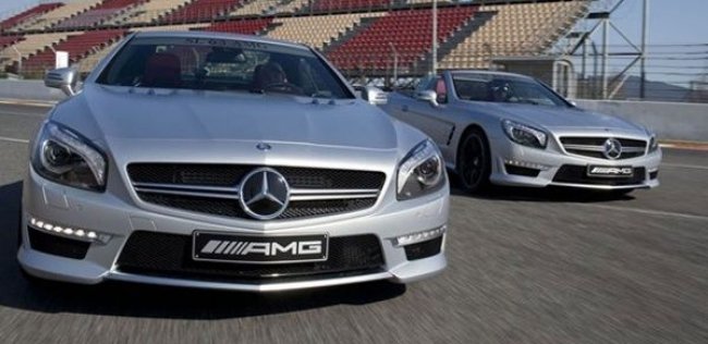 Самый мощный Mercedes-Benz SL представили на тестах Формулы-1