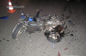 ДТП в Киеве: пьяный скутерист показал ГАИ фигу, а через 100 метров попал в аварию
