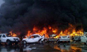 Пожар в Париже уничтожил автомобили на сумму 6 млн евро