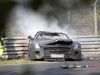 Заряженный Mercedes-Benz SLS AMG сгорел в аварии на Нюрбургринге - фото 1