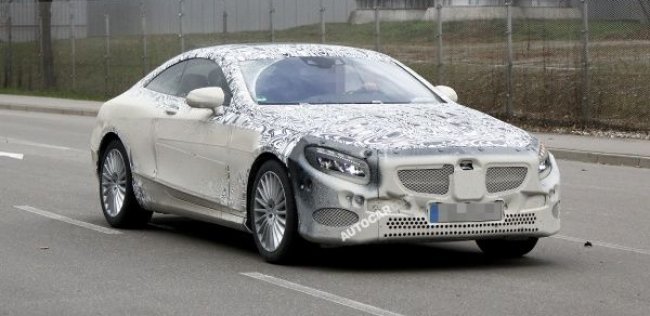 Mercedes S-Class в кузове купе заметили на тестах