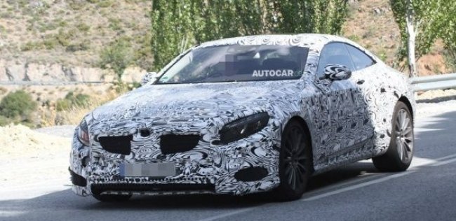 Купе на базе Mercedes-Benz S63 AMG заметили на тестах
