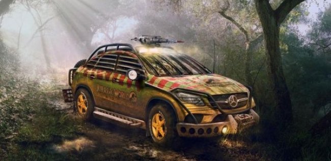 Mercedes переделал GLE Coupe для съемок «Мира Юрского периода»