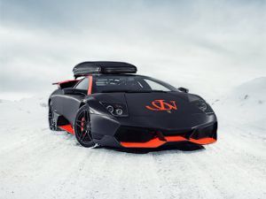 Известный лыжник получил Lamborghini Murcielago с багажником на крыше