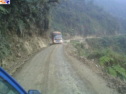 Автодорога гибели в Боливии. ФОТО