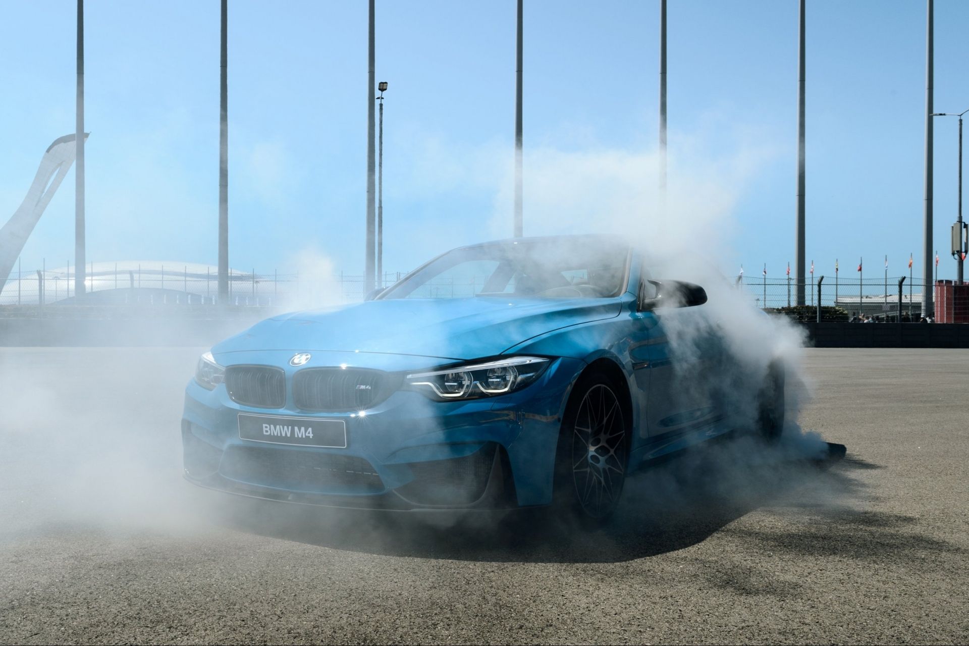 bmw m4 burnout