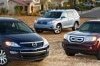   2009 Honda Pilot, 2008 Mazda CX-9  2008 Toyota Highlander
