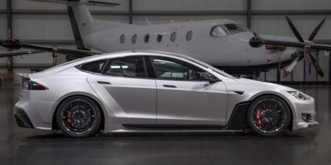 Как AMG для Mercedes: на выставке SEMA представили тюнингованную Tesla Model S P100D