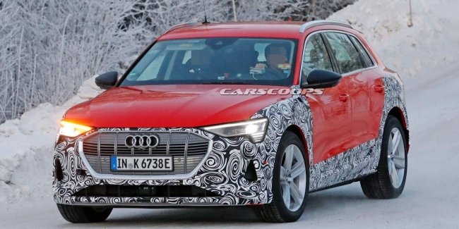 Загадочную модификацию Audi e-tron засняли в Скандинавии