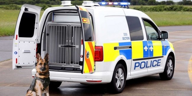Volkswagen показал фургон для четвероногих полицейских