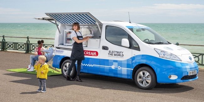 Nissan представляет концептуальный фургон для мороженого с нулевыми выбросами