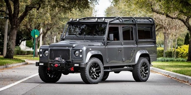 Tesla Model D:   Land Rover Defender