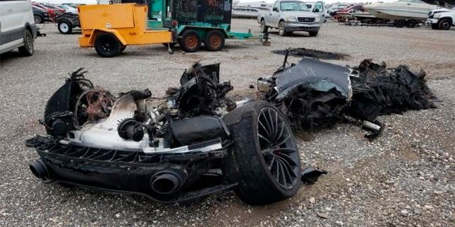 Пережаренный «биток»: сгоревший McLaren GT продадут на аукционе