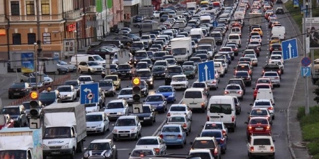 В Киеве посчитали количество автомобилей