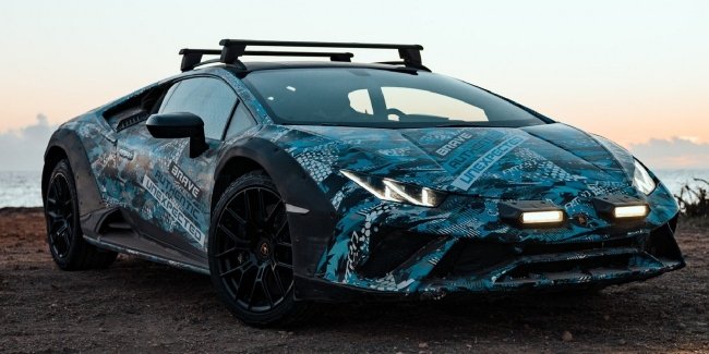 Lamborghini показала нові тизери суперкара Huracan Sterrato