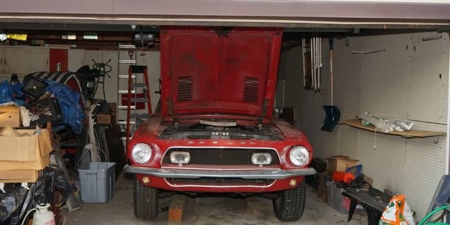 Рідкісний колекційний Ford Mustang багато років простояв занедбаним у гаражі