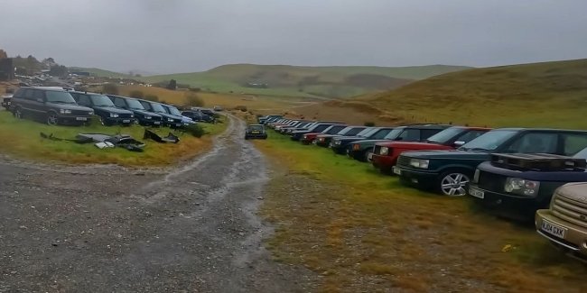 Виявлено «кладовище» автомобілів Land Rover