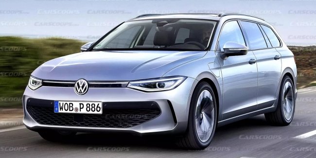 Опуліковано зображення нового електро-універсала VW Passat