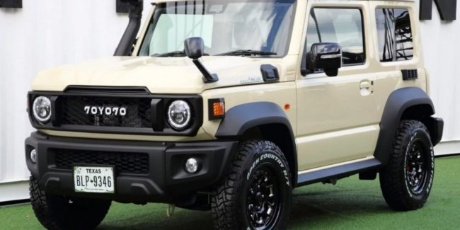 Suzuki Jimny ����������� �� ���������� ���� Toyota Land Cruiser 70