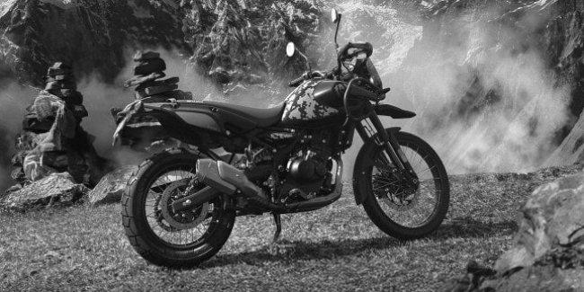 Royal Enfield �������� ��� ����� �� �������������������� ����� ����� ��������� Himalayan Mana Black Edition