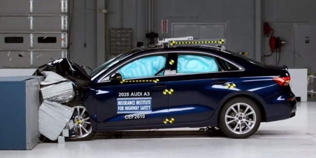 Audi A3 2026 �� ��������� ������� ������������ �� ������� IIHS