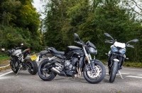 Три мотоцикла Triumph Street Triple