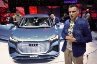 Новый электрический кроссовер Audi Q4 e-tron показан в Женеве