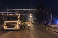 На въездах в Киев устанавливают габаритные ворота для ограничения грузовиков