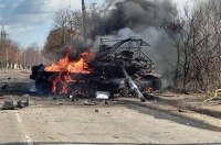 Проезд дорогами Украины частично заблокирован ОСТАТКАМИ техники РФ и РБ