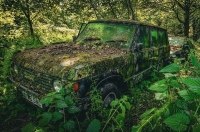 У лісі знайшли покинутий позашляховик Range Rover