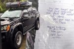 Викрадач повернув автомобіль з вибаченнями та подарунками для сина власника