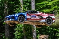 Chevrolet Corvette стрибнув з трампліну і пролетів 33 метри