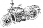 Polaris зарегистрировали дизайн мотоцикла с двигателем жидкостного охлаждения