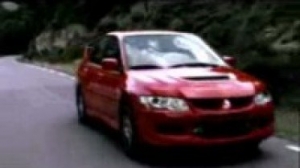 Видео Mitsubishi Lancer Evolution 9 - реклама со спортсменом