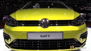 Видео Volkswagen Golf R на выставке