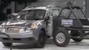 Краш-тест Subaru Outback от IIHS (боковой удар)