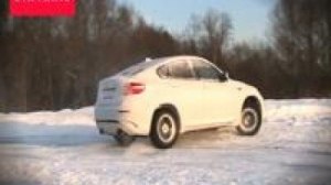 Динамика на снегу BMW X6 M