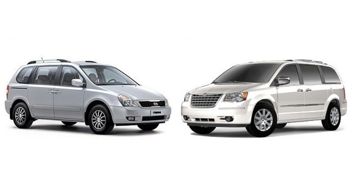 Сравниваем Chrysler Grand Voyager 2008 и KIA Carnival 2010