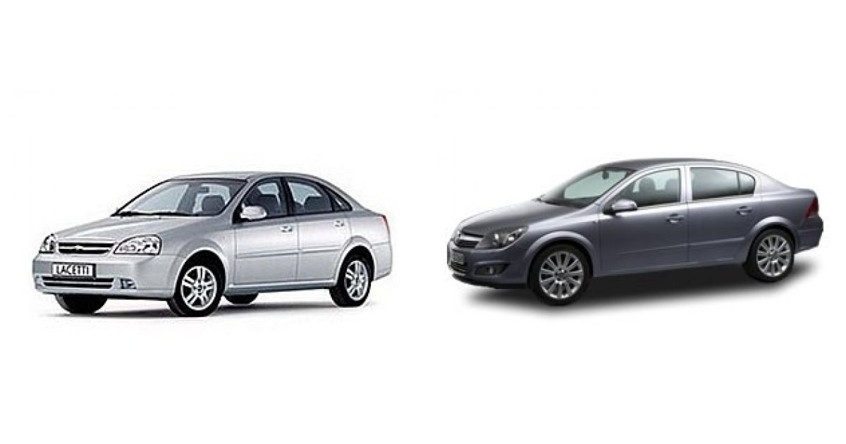 Сравниваем Chevrolet Lacetti 2004 и Opel Astra H Sedan 2007