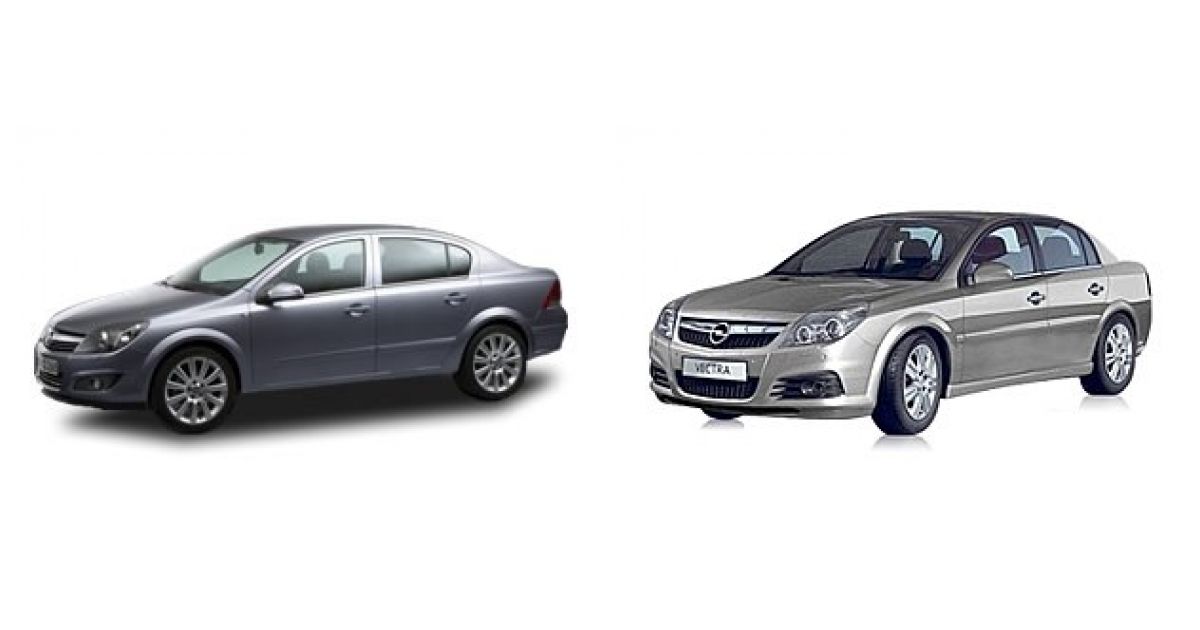 Сравниваем Opel Astra H Sedan 2007 и ...