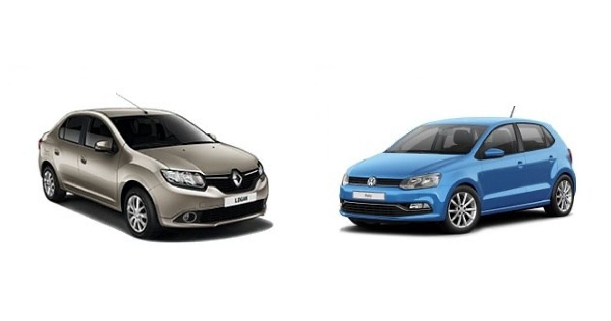 Сравнение Renault Logan и Volkswagen Polo 5-ти дверный.