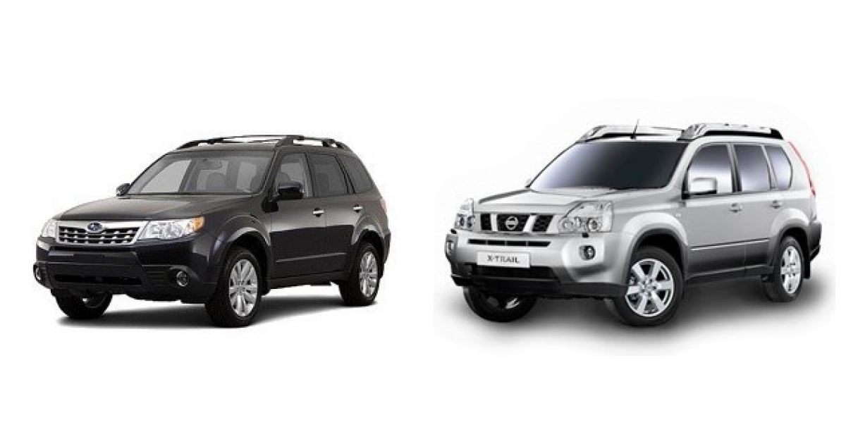 Сравниваем Nissan XTrail 2007 и Subaru Forester 2008