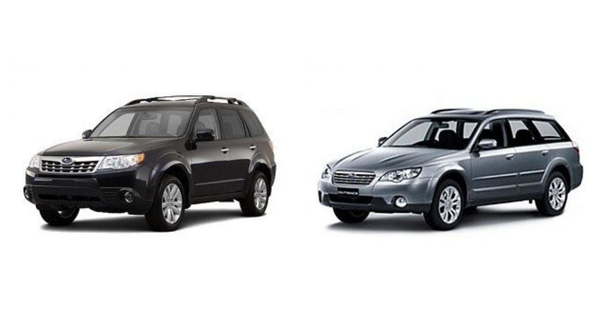 Сравниваем Subaru Forester 2008 и Subaru Outback 2007