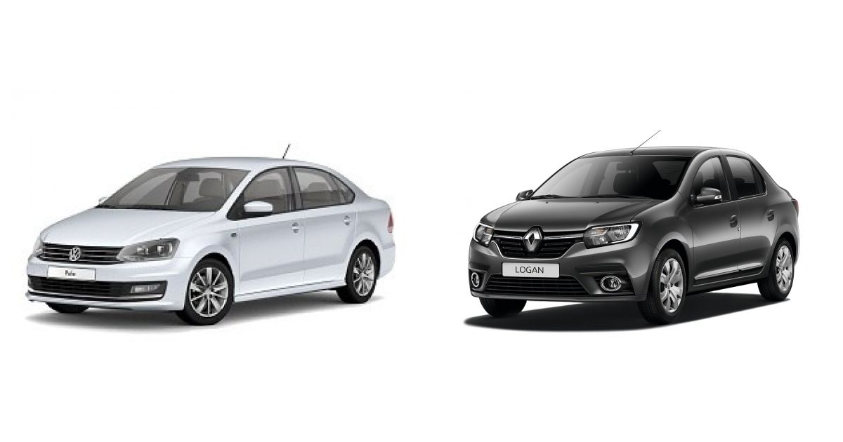 Сравнение Renault Logan и Volkswagen Polo Sedan.