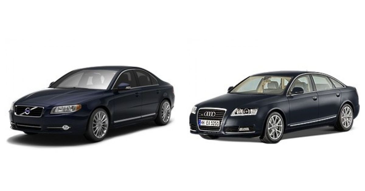 Сравниваем Audi A6 (C6/4F) 2008 и Volvo S80 2009